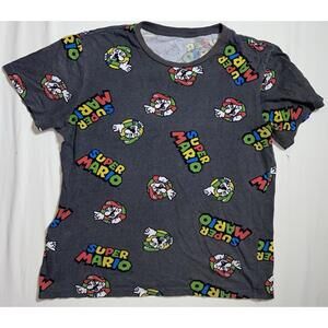 Nintendo Super Mario Shirt Size Small S 100% Cotton
